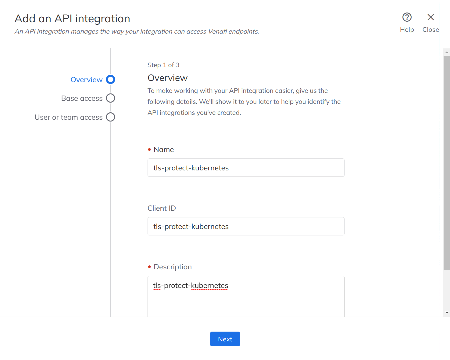 Screenshot of the application management page in the Venafi TPP web UI